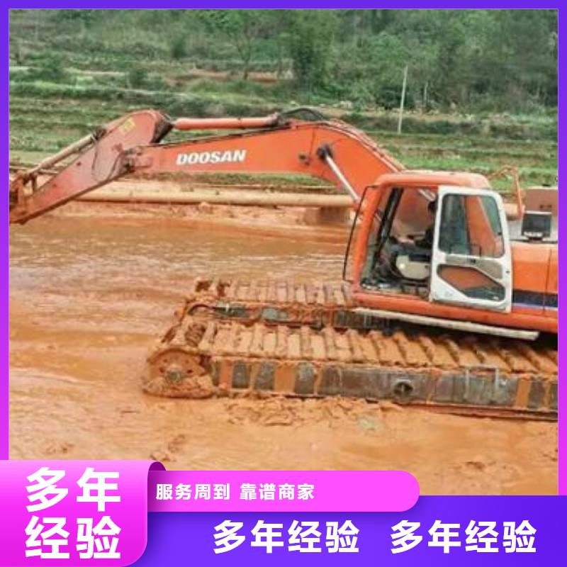 浙江湖州品质水陆挖机出租专业厂家
